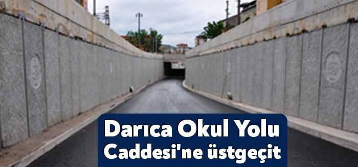 Büyükşehir’in Darıca Okul Yolu Caddesi yaya üst geçit yapımı işi