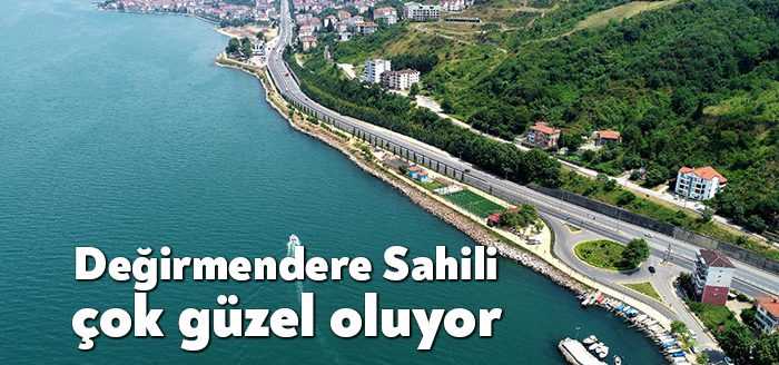 Kocaeli Büyükşehir Belediyesi tarafından Değirmendere ile Halıdere’yi birbirine bağlayan alanda
