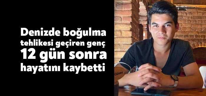 Kocaeli'de denizde boğulma tehlikesi geçirerek hastaneye kaldırılan 20 yaşındaki genç,