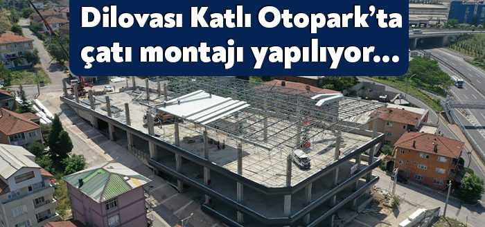 Cephe kompozit kaplamaları tamamlanan Dilovası Katlı Otopark ve Kapalı Pazar