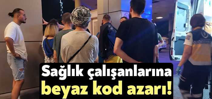  Kocaeli’nin Gebze ilçesinde bulunan özel bir hastane çalışanları, hasta ile