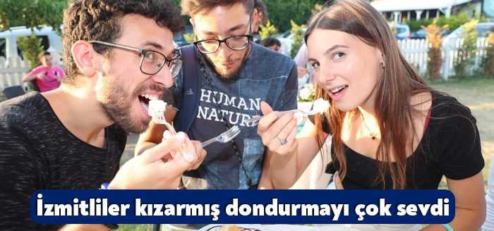 İzmit Belediyesi Sosyal Tesisi Gülümse Kafe’nin yeni lezzeti kızarmış dondurma,