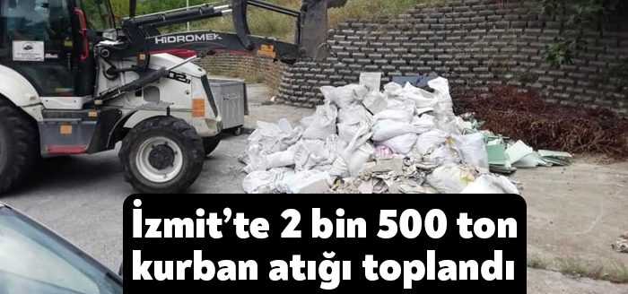 İzmit Belediyesi Temizlik İşleri Müdürlüğü ekipleri, Kurban Bayramı süresince çevre