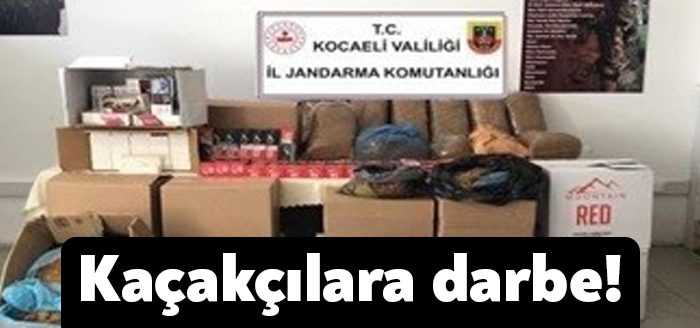 Kocaeli’de jandarma ekiplerinin yaptığı operasyonda 1 milyon 317 bin 560