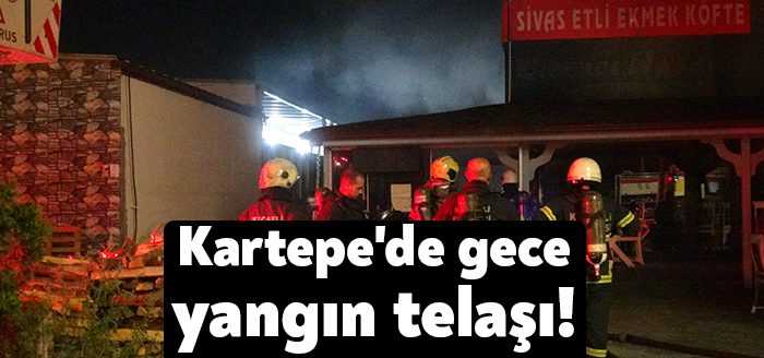 Kocaeli’nin Kartepe ilçesinde bulunan bir iş yerinin fırın kısmında yangın