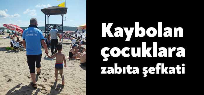 Kocaeli’nin Mavi bayraklı plajlarında Büyükşehir Zabıta Personeli devriye gezerken bir