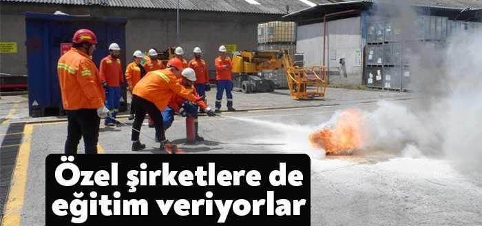 Kocaeli Büyükşehir Belediyesi İtfaiye ekipleri Shell&Turcas Petrol A.Ş. Derince Dolum