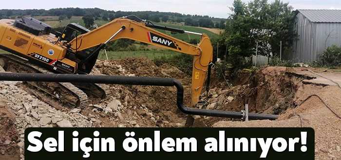 Kocaeli Büyükşehir, Kandıra Düzler Mevkii’nde su birikintisini engellemek ve yağmur