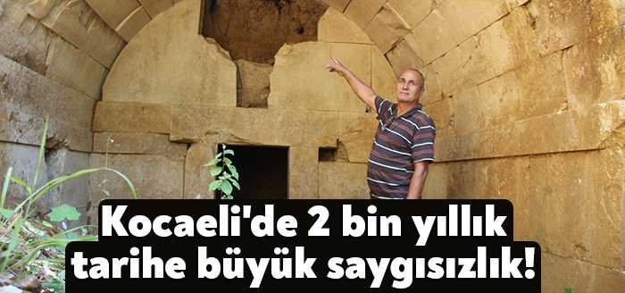 Kocaeli'de yaklaşık 2 bin yıl önce inşa edilen tümülüs, define