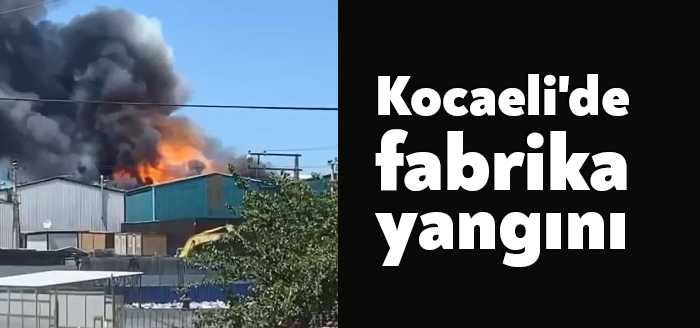 Kocaeli'nin Gebze ilçesinde bulunan fabrikada yangın çıktı. Kısa sürede büyüyen