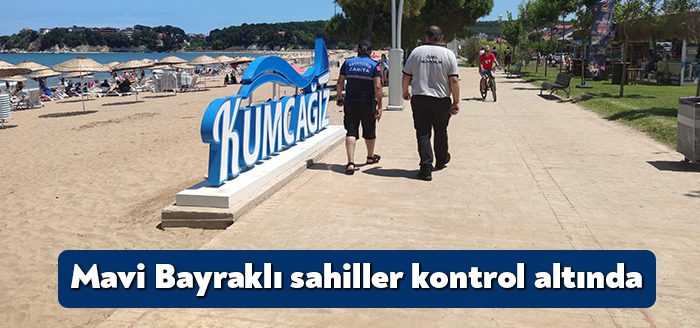 Kocaeli Büyükşehir Belediyesi Zabıta ekipleri Mavi Bayraklı plajlar başta olmak
