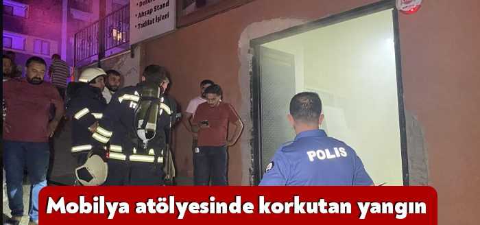 Kocaeli’nin Gebze ilçesinde bulunan bir mobilya atölyesinde çıkan yangın, itfaiye