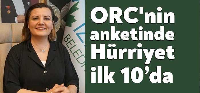 İzmit Belediye Başkanı Av. Fatma Kaplan Hürriyet, ORC Araştırma tarafından