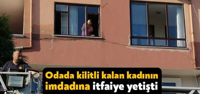 Kocaeli’nin Körfez ilçesinde odada kilitli kalan kadının imdadına itfaiye ekipleri