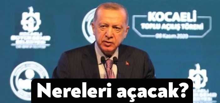 Cumhurbaşkanı Recep Tayyip Erdoğan’ın programa alınan, ancak henüz kesinleşmeyen 6