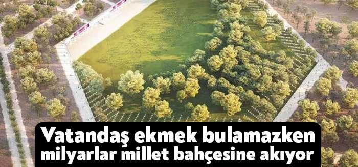 Millet bahçeleri için geçen hafta 210 milyon 167 bin lira