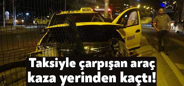 Kocaeli’de taksi ile hafif ticari aracın çarpışması neticesinde gerçekleşen kazada