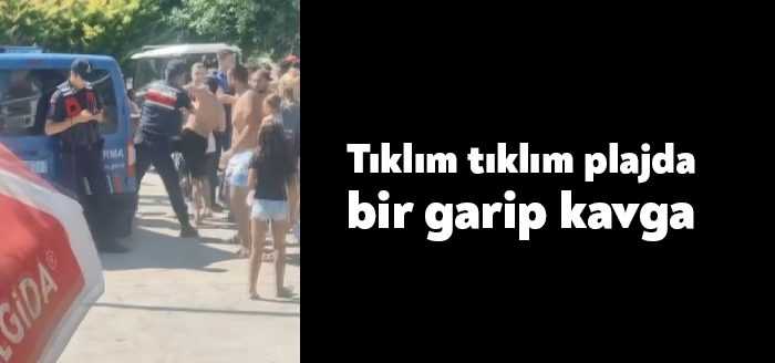 Kocaeli'nin Kandıra ilçesindeki halk plajında bazı şahıslar arasında kavga çıktı.