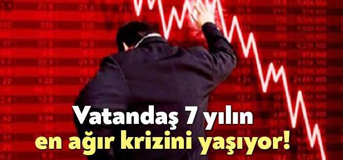 Vatandaş son 7 yılın en ağır şartlarında yaşamaya çalışıyor. 10