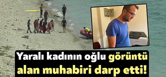 Kocaeli'nin Darıca ilçesinde denize girmek için kayalıkların olduğu yere giden
