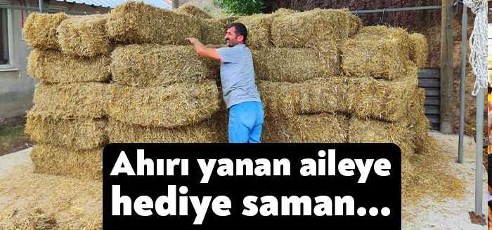 Gölcük Belediyesi sosyal hizmetlerde kullanmak için ekip hasat ettiği buğday