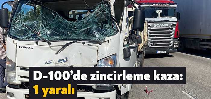 Kocaeli’nin Gebze ilçesi D-100 Karayolu’nda 2 tır, 1 kamyonet ve