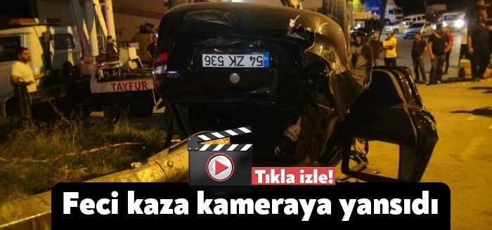 Kocaeli’nin İzmit ilçesinde kontrolden çıkan otomobilin takla attığı ve 4