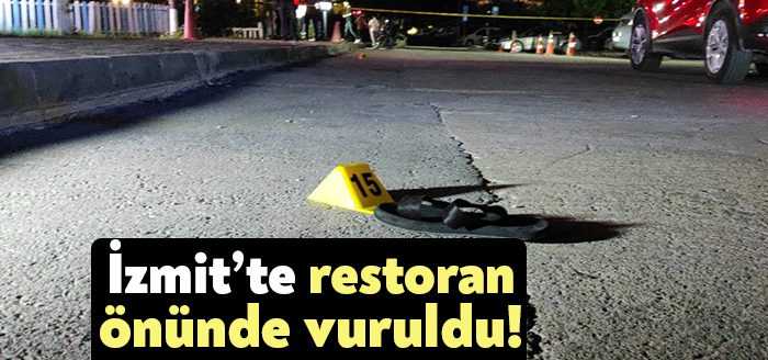 Kocaeli’de bir restoranın önünde çıkan kavgada silahlar konuştu. Yaralanan şahsın