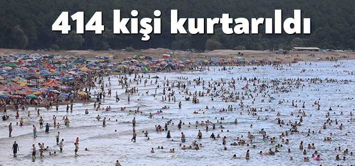 KOSKEM liderliğinde Kocaeli sahillerinde görev yapan Büyükşehir ekipleri bayram tatili