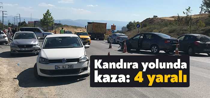 Kocaeli Kandıra yolunda iki aracın çarpışması neticesinde kaza meydana geldi.