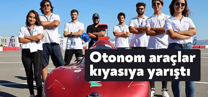 Kocaeli’nin Gebze ilçesinde gerçekleştirilen Robotaksi Binek Otonom Araç Yarışması’nda üniversite