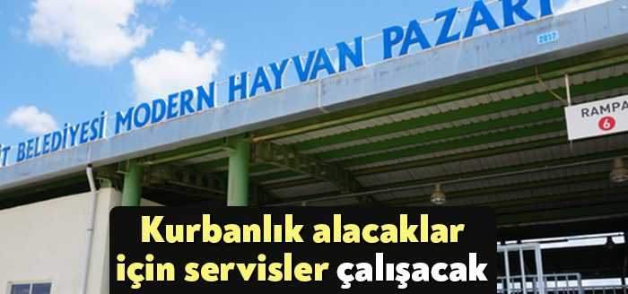 Kurban Bayramı öncesi İzmit Belediyesi Modern Hayvan Pazarı’nda hareketlilik devam