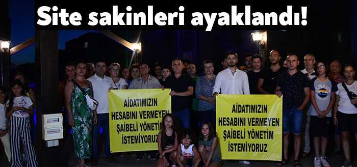 Kocaeli’de yaşadıkları sitenin yönetiminin hiçbir hizmet vermediğini ve ödedikleri aidatların