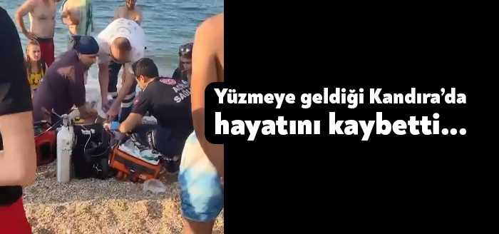 Kocaeli’nin Kandıra ilçesinde günübirlik yüzmeye gelen 42 yaşındaki Engin Aliş,