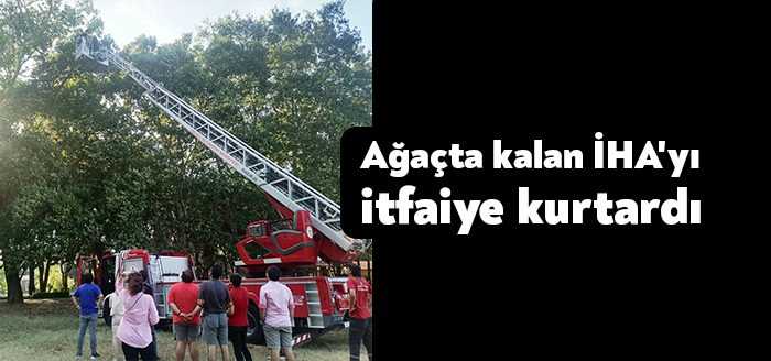 Büyükşehir İtfaiye ekipleri Gebze Teknik Üniversitesi öğrencilerinin insansız hava aracını