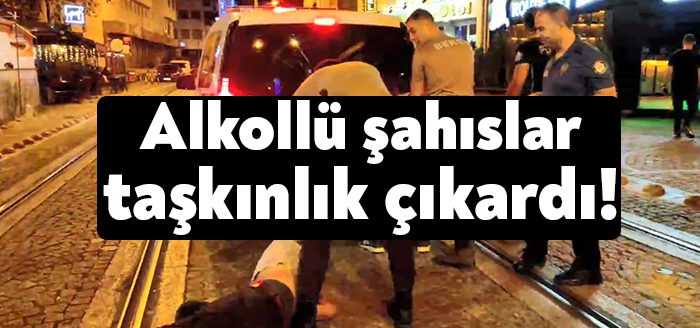 Kocaeli'de kafede taşkınlık çıkaran 2 şahsa bekçi ekipleri müdahale etti.
