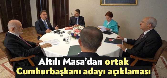 Liderler Zirvesi sonunda altı parti tarafından yapılan ortak açıklamada, "Yol