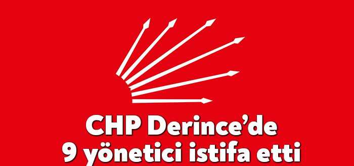CHP Derince İlçe Örgütü’nde dokuz kişinin istifa ettiği öğrenilirken sadece