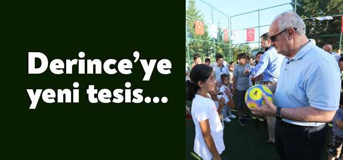 Derince Belediyesi tarafından Fatih Sultan Mahallesi'ne inşa edilen tesisler kullanıma