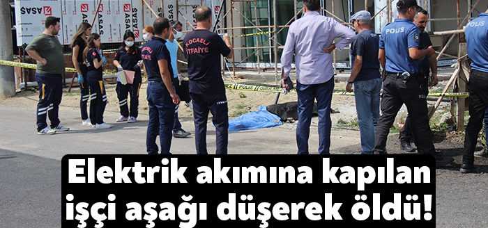 Kocaeli'nin Kartepe ilçesinde 5 katlı binada çalışan 46 yaşındaki işçi,