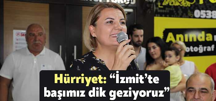 İzmit Belediye Başkanı Fatma Kaplan Hürriyet, Bayındırlık İş Merkezi’nde gerçekleştirilen