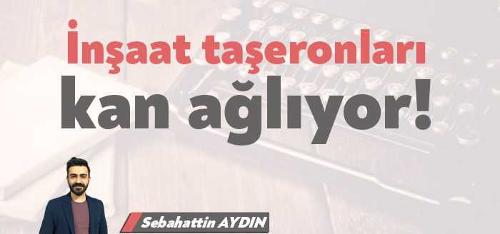 Ülke genelinde inşaat sektöründe büyük bir kriz var. Ancak bu