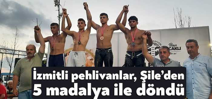 İzmit Belediyespor Güreş Takımı, Şile’de gerçekleştirilen 15. Geleneksel Şile Yağlı