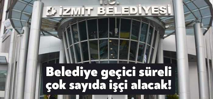 İzmit Belediyesi 2022 iş ilanları yayınlandı. Belediye, seramik, parke, inşaat