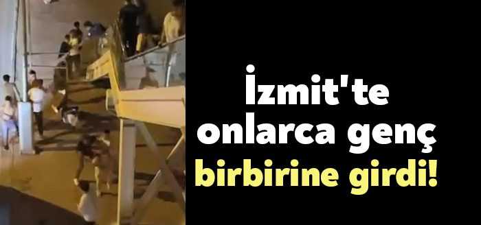 Kocaeli'de iki grup arasında çıkan kavgada tekme ve yumruklar havada