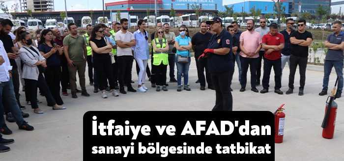 Büyükşehir İtfaiyesi ve AFAD İl Müdürlüğü, İMES OSB’de İRAP kapsamında