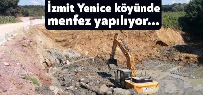 Kocaeli Büyükşehir Belediyesi tarafından Kocaderesi üzerinde yeni menfez yapımına başlandı.