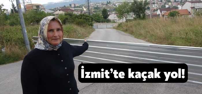 Kocaeli’de bir sitenin inşaatına malzeme taşınması için geçici süreliğine yapılan