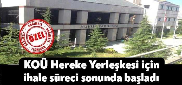 Körfez Belediyesi'nin Kocaeli Üniversitesi'ne inşa edeceği yeni yerleşke için iptal