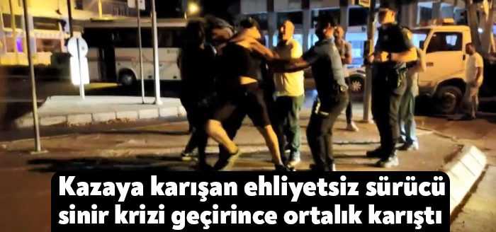 Kocaeli'de minibüs ile hafif ticari aracın kazaya karışmasının ardından sürücülerden